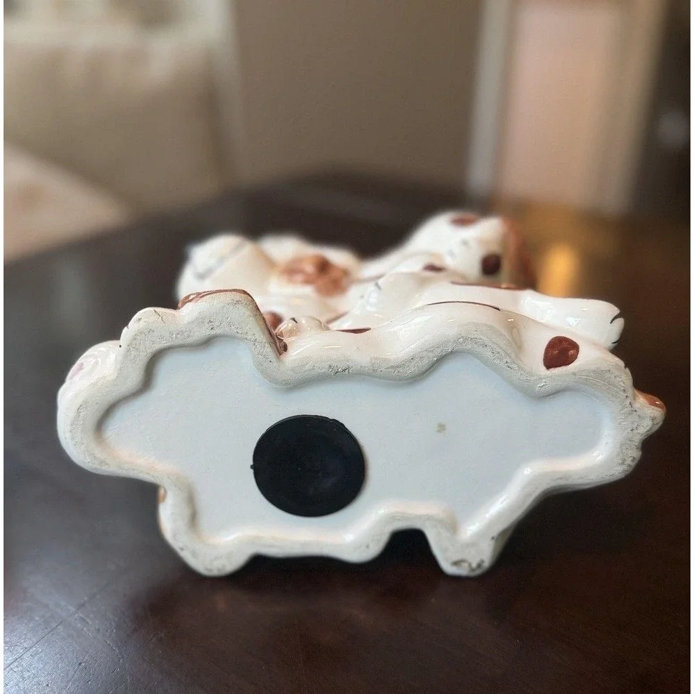 PILE OF PUPPIES - Vintage, Hard to Find, Hand Painted Ceramic Savings Bank 1970s